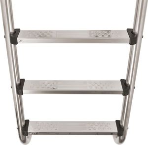 vidaXL Drabinka basenowa z 3 stopniami, stal nierdzewna, 120 cm 4