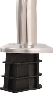 vidaXL Drabinka basenowa z 3 stopniami, stal nierdzewna, 120 cm 7