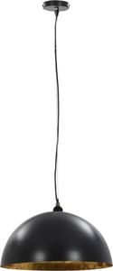 Lampa wisząca vidaXL Lampy sufitowe, 2 szt., czarno-złote, półkoliste, 50 cm, E27 3