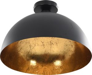 Lampa sufitowa vidaXL Lampy sufitowe, 2 szt., czarno-złote, półkoliste, E27 8