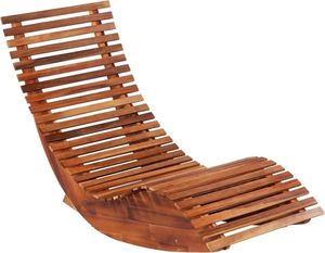 vidaXL leżaki bujane, 2 sztuki, lite drewno akacjowe (277093) 2