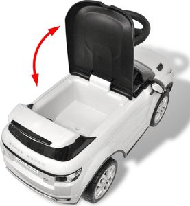 vidaXL Jeździk Land Rover Biały 4