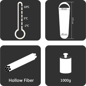 vidaXL Śpiwór niebieski 4