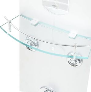 Zestaw prysznicowy vidaXL z deszczownicą z baterią chrom (142994) 8