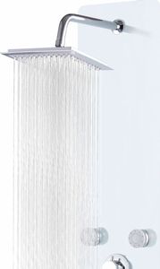 Zestaw prysznicowy vidaXL z deszczownicą z baterią biały (142992) 7