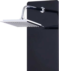 Zestaw prysznicowy vidaXL z deszczownicą z baterią czarny (142993) 4