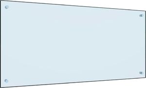 vidaXL Panel ochronny do kuchni, biały, 100x50 cm, szkło hartowane 2