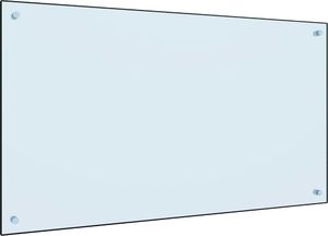 vidaXL Panel ochronny do kuchni, biały, 100x60 cm, szkło hartowane 2