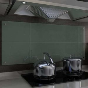 vidaXL Panel ochronny do kuchni, biały, 120x50 cm, hartowane szkło 1