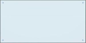 vidaXL Panel ochronny do kuchni, biały, 120x60 cm, szkło hartowane 3