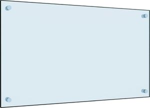 vidaXL Panel ochronny do kuchni, biały, 70x40 cm, szkło hartowane 1