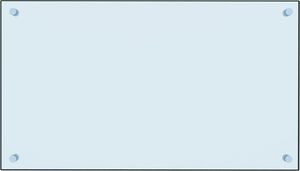 vidaXL Panel ochronny do kuchni, biały, 70x40 cm, szkło hartowane 2