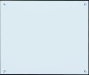 vidaXL Panel ochronny do kuchni, biały, 70x60 cm, szkło hartowane 3