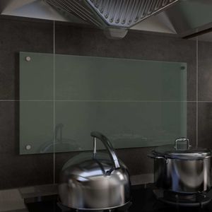 vidaXL Panel ochronny do kuchni, biały, 80x40 cm, szkło hartowane 1