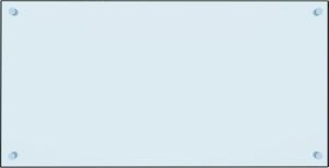 vidaXL Panel ochronny do kuchni, biały, 80x40 cm, szkło hartowane 3