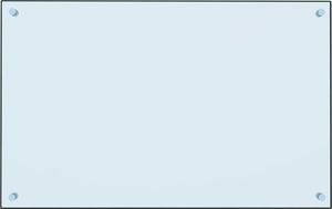 vidaXL Panel ochronny do kuchni, biały, 80x50 cm, szkło hartowane 3