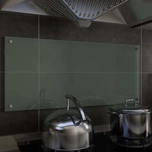 vidaXL Panel ochronny do kuchni, biały, 90x40 cm, szkło hartowane 1