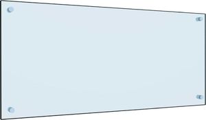 vidaXL Panel ochronny do kuchni, biały, 90x40 cm, szkło hartowane 2