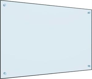 vidaXL Panel ochronny do kuchni, biały, 90x60 cm, szkło hartowane 2