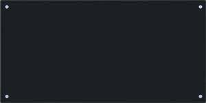 vidaXL Panel ochronny do kuchni, czarny, 100x50 cm, szkło hartowane 3