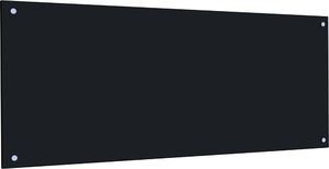 vidaXL Panel ochronny do kuchni, czarny, 120x50 cm, hartowane szkło 2