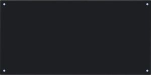 vidaXL Panel ochronny do kuchni, czarny, 120x60 cm, szkło hartowane 3