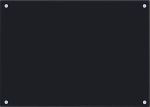 vidaXL Panel ochronny do kuchni, czarny, 70x50 cm, szkło hartowane 3