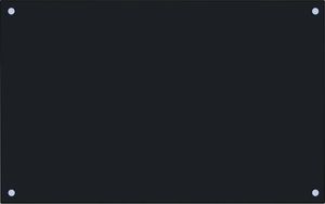 vidaXL Panel ochronny do kuchni, czarny, 80x50 cm, szkło hartowane 3