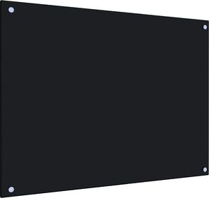 vidaXL Panel ochronny do kuchni, czarny, 80x60 cm, szkło hartowane 2