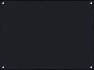 vidaXL Panel ochronny do kuchni, czarny, 80x60 cm, szkło hartowane 3