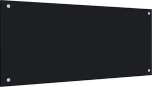 vidaXL Panel ochronny do kuchni, czarny, 90x40 cm, szkło hartowane 2