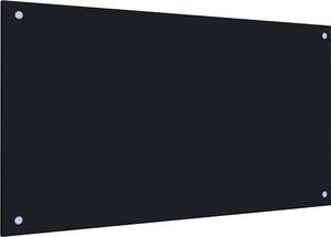 vidaXL Panel ochronny do kuchni, czarny, 90x50 cm, szkło hartowane 2