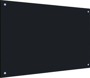 vidaXL Panel ochronny do kuchni, czarny, 90x60 cm, szkło hartowane 2