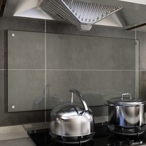 vidaXL Panel ochronny do kuchni, przezroczysty, 100x50 cm, szkło 1