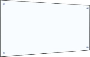 vidaXL Panel ochronny do kuchni, przezroczysty, 100x50 cm, szkło 2
