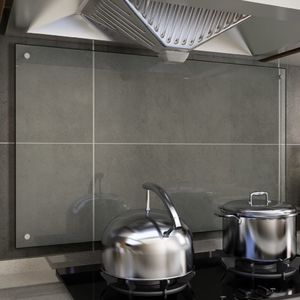 vidaXL Panel ochronny do kuchni, przezroczysty, 100x60 cm, szkło 1