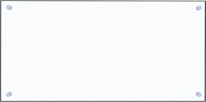 vidaXL Panel ochronny do kuchni, przezroczysty, 80x40 cm, szkło 3