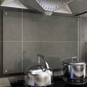 vidaXL Panel ochronny do kuchni, przezroczysty, 90x60 cm, szkło 1