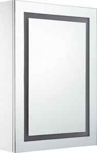 vidaXL Szafka łazienkowa z lustrem led 50x13x70cm 3