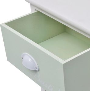 vidaXL Szafka francuska z 5 szufladami, drewniana 5