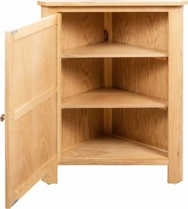 vidaXL Szafka narożna, 59 x 36 x 80 cm, lite drewno dębowe 4