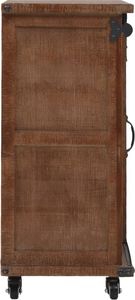 vidaXL Szafka z litego drewna jodłowego, 64 x 33,5 x 75 cm, brązowa 4