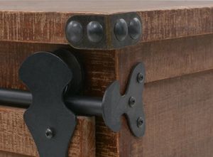 vidaXL Szafka z litego drewna jodłowego, 64 x 33,5 x 75 cm, brązowa 7