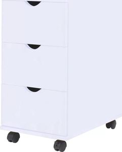 vidaXL Szafka z szufladami, 33 x 45 x 60 cm, biała 1