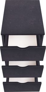 vidaXL Szafka z szufladami, 33 x 45 x 60 cm, czarna 3