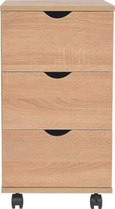 vidaXL Szafka z szufladami, 33 x 45 x 60 cm, dąb 2
