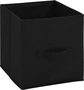 vidaXL Szafka, 4 kosze z tkaniny, czarne, 63x30x71 cm, stal 6