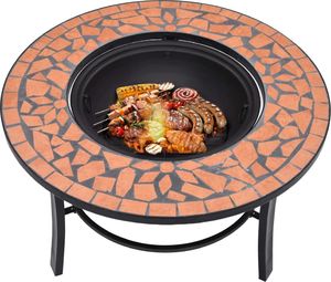 Palenisko ogrodowe vidaXL z mozaiką 68 cm 5