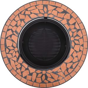 Palenisko ogrodowe vidaXL z mozaiką 68 cm 6