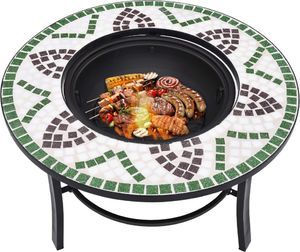 Palenisko ogrodowe vidaXL z mozaiką 68 cm 3